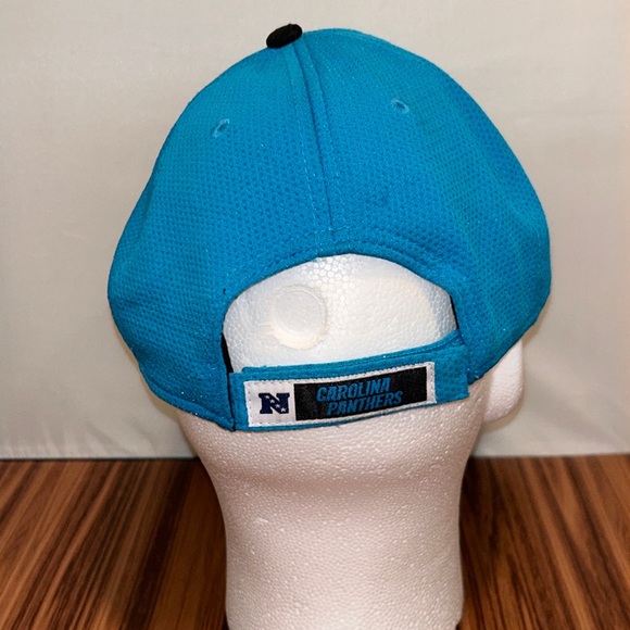 CAROLINA PANTHERS New Era 9Forty 2-Tone Blue & Black Strapback NFL Hat - Picture 3 of 6